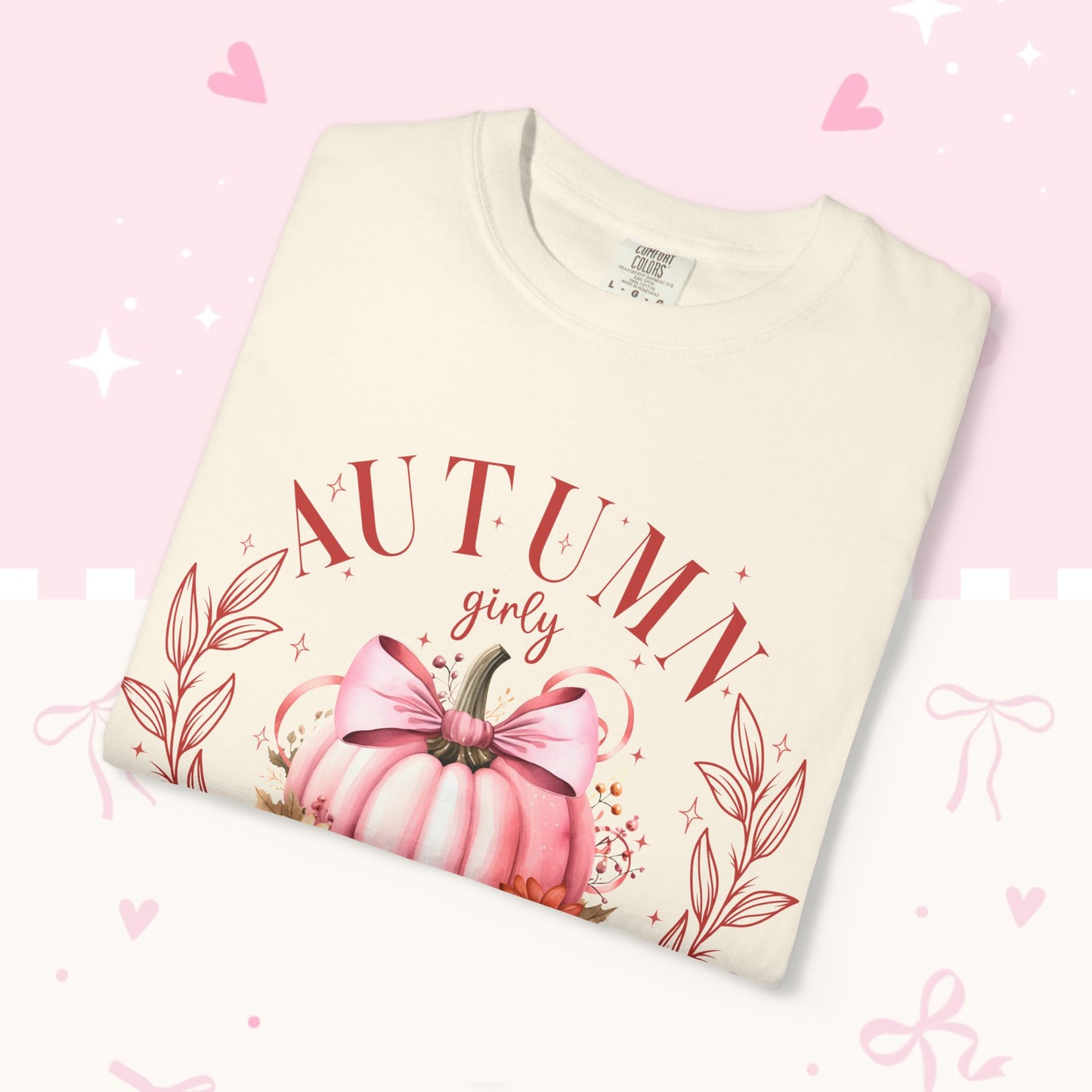 Autumn Girls’ Social Club Graphic T-Shirt — Pink Pumpkin Fall Tee