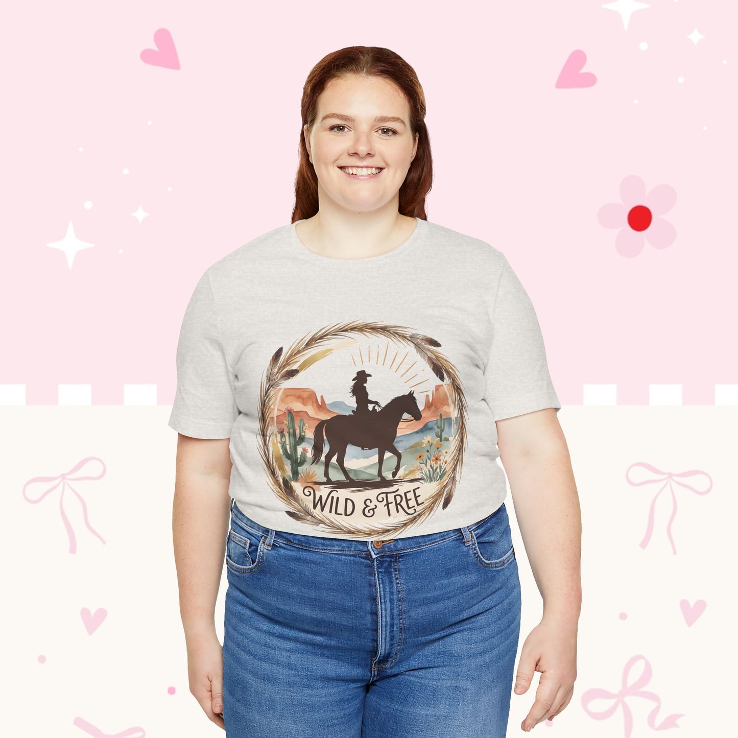 Wild & Free Cowboy T-Shirt — Western Horse Graphic Tee