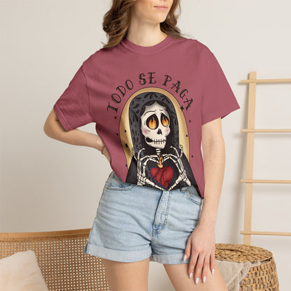 T-Shirt — Día de los Muertos Skeleton Heart Graphic (Todo Se Paga)