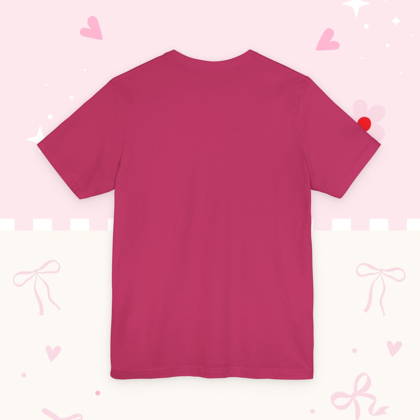 Cake Cutie Tee — “Bookish Girlie” Pink Strawberry Graphic T‑Shirt