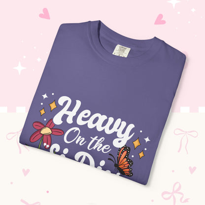 Heavy On The Si Dios Quiere T-Shirt — Floral Spanish Faith Tee