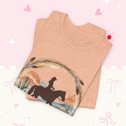 Wild & Free Cowboy T-Shirt — Western Horse Graphic Tee