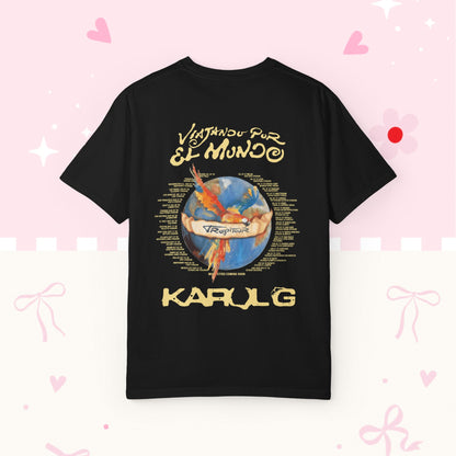 Vintage Tour T-Shirt — KG "Viajando por el Mundo" Graphic Tee