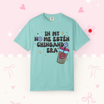 Graphic Tee — "En mi no me estén chingando era" Spanish Sassy T-Shirt with Bubble Tea Graphic