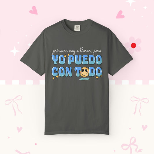 Yo Puedo Con Todo T-shirt — Spanish Motivational Graphic Tee