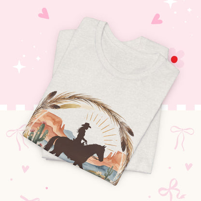 Wild & Free Cowboy T-Shirt — Western Horse Graphic Tee