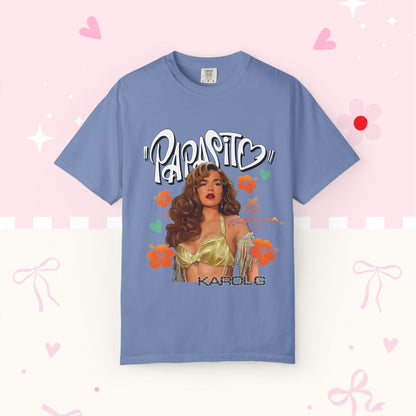 Graphic T-Shirt — "Papasito" Retro Beach Babe Tee with KG Script