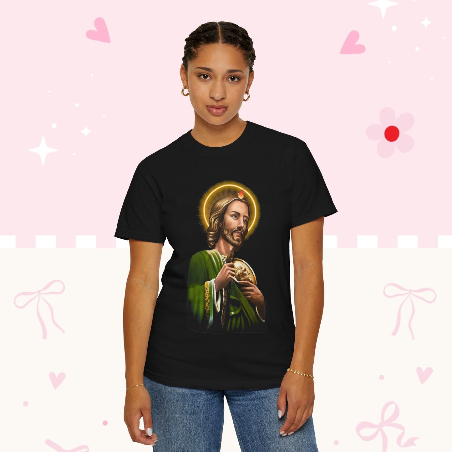 Saint Jude Devotional T-Shirt - Prayerful Catholic Faith Tee