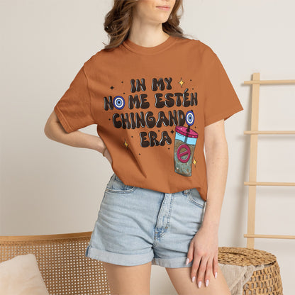 Graphic Tee — "En mi no me estén chingando era" Spanish Sassy T-Shirt with Bubble Tea Graphic