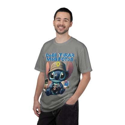 “Debí Tirar Más Fotos” Stitch Camera T-shirt | Cute Photo Theme Graphic Tee