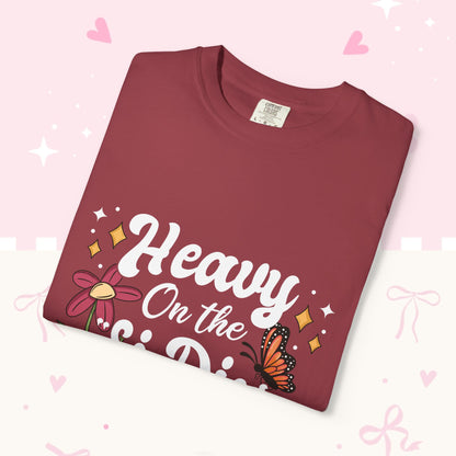 Heavy On The Si Dios Quiere T-Shirt — Floral Spanish Faith Tee