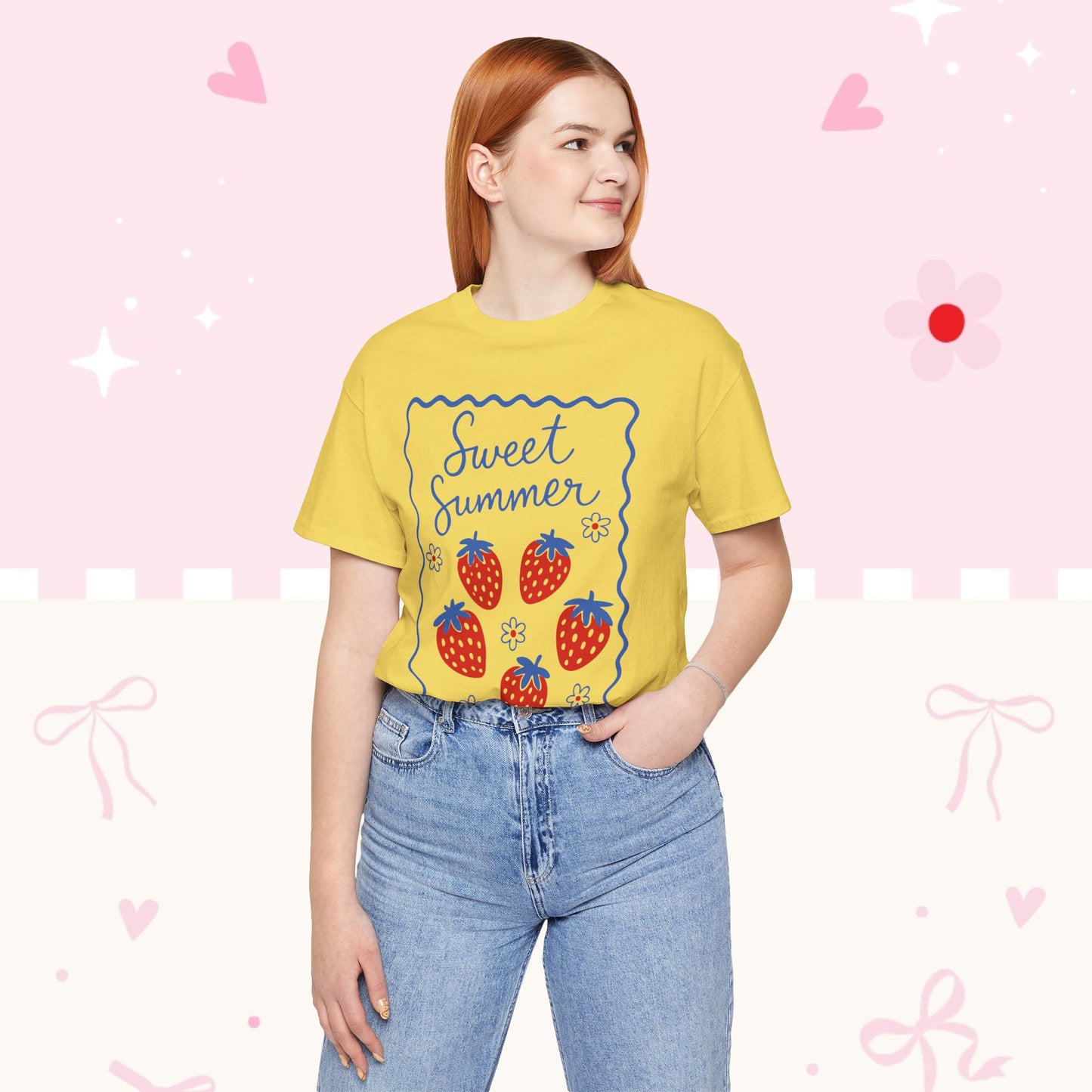 Sweet Summer Strawberry Tee — Cute Fruit Graphic Shirt