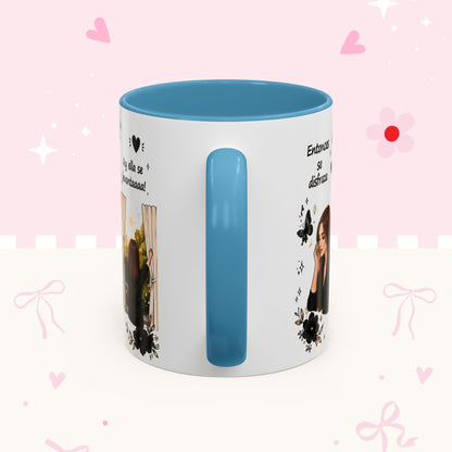 Inspirational Spanish Quote Accent Coffee Mug — 'Ella baila, descansa, se ríe sola'