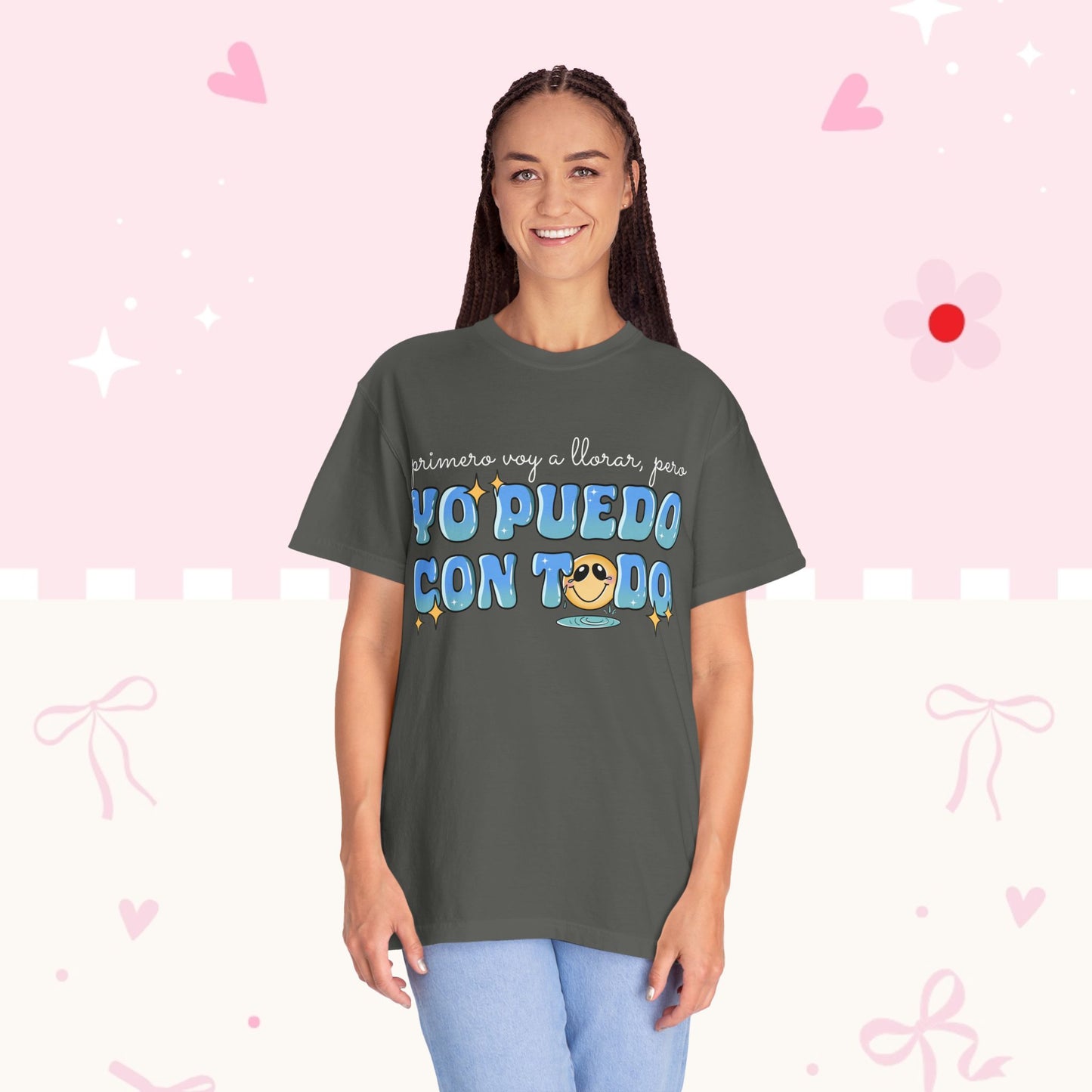 Yo Puedo Con Todo T-shirt — Spanish Motivational Graphic Tee