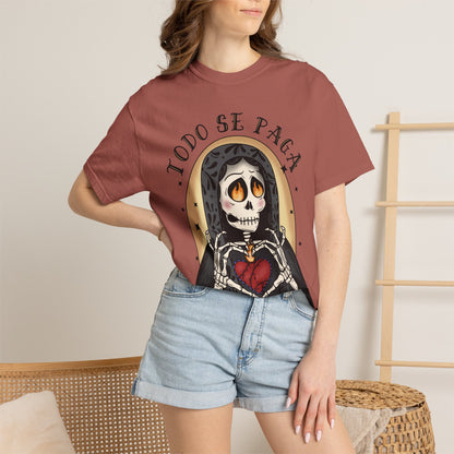 T-Shirt — Día de los Muertos Skeleton Heart Graphic (Todo Se Paga)