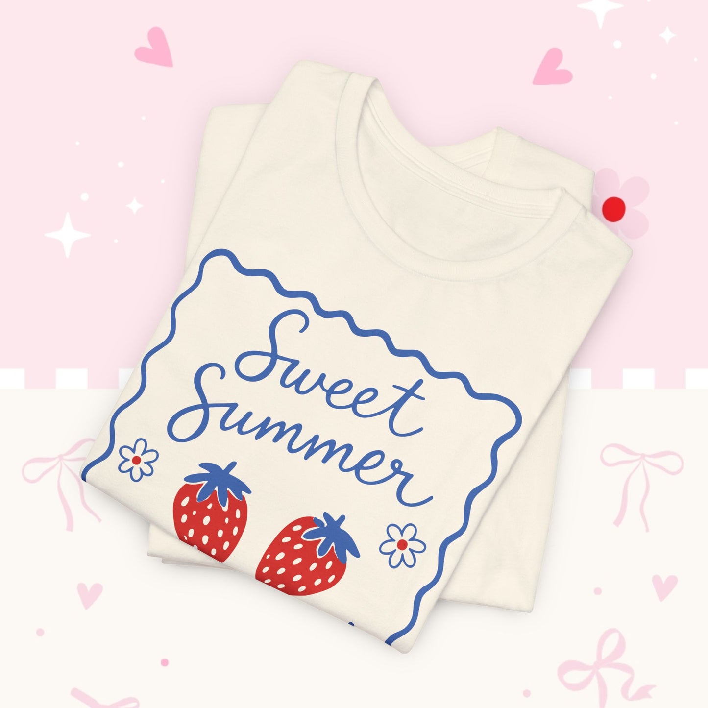 Sweet Summer Strawberry Tee — Cute Fruit Graphic Shirt