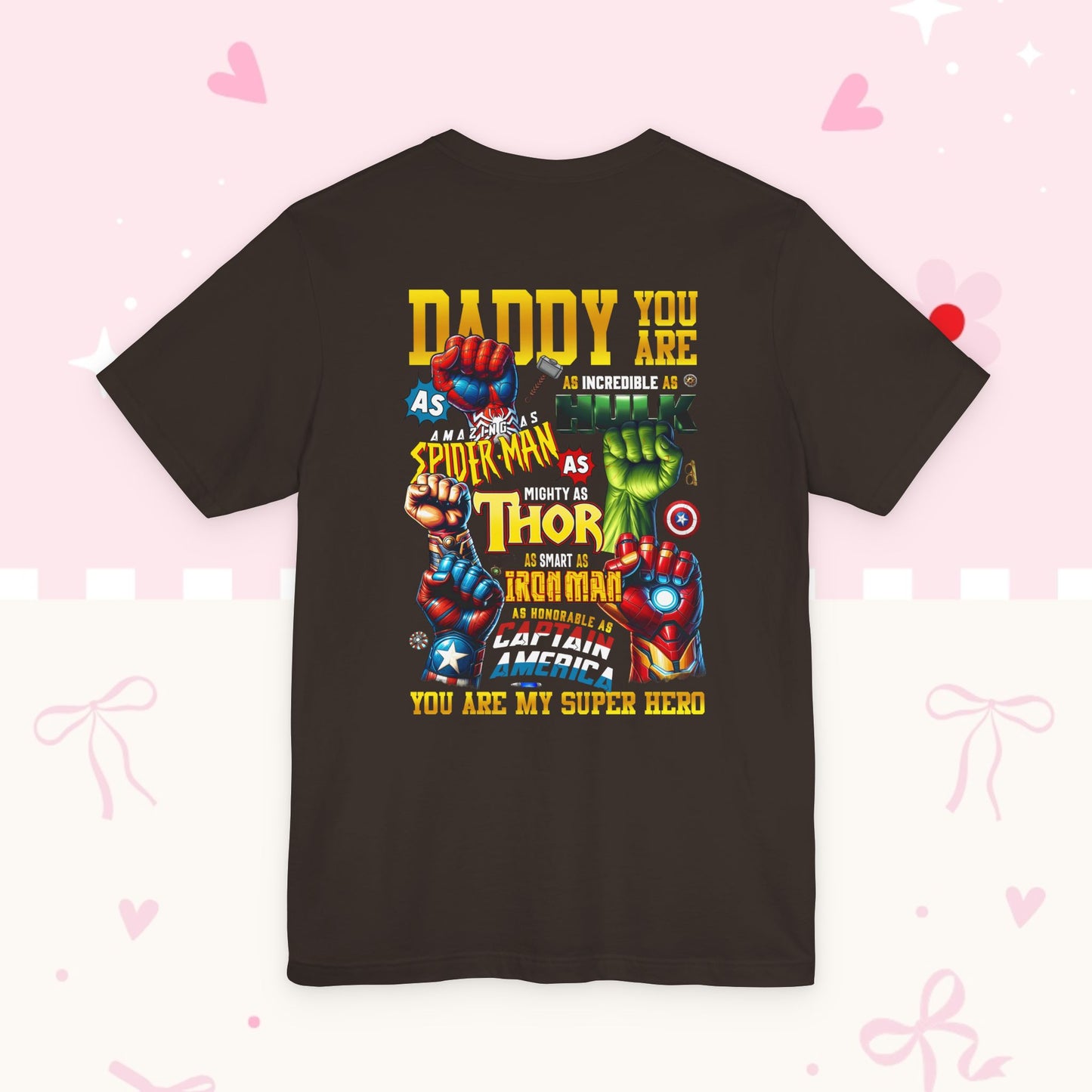 Super Dad Tee — "You Are My Super Hero" Marvel-Inspired Father's Day T-Shirt