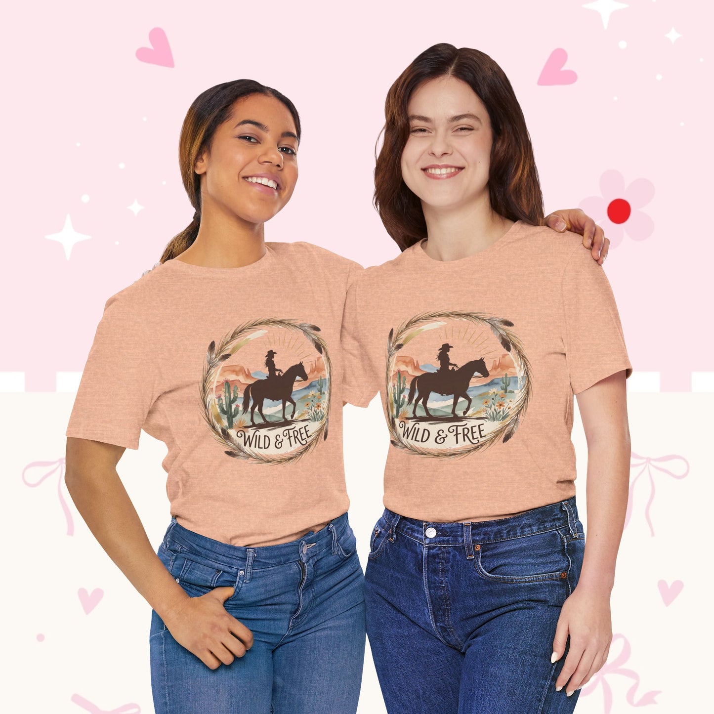 Wild & Free Cowboy T-Shirt — Western Horse Graphic Tee