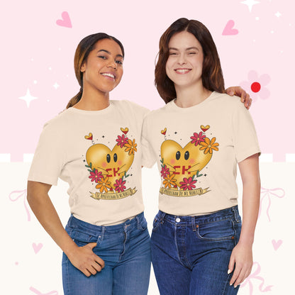 Heart Emoji Floral Tee — "Se Aprovechan de Mi Nobleza" Cute Spanish Pride T-Shirt
