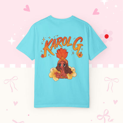 KG Fan T-Shirt — Orange Floral Concert Tee