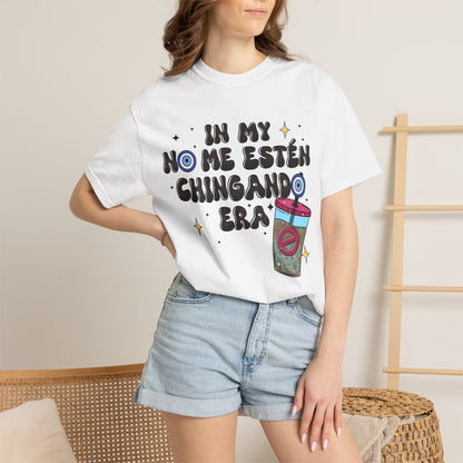 Graphic Tee — "En mi no me estén chingando era" Spanish Sassy T-Shirt with Bubble Tea Graphic