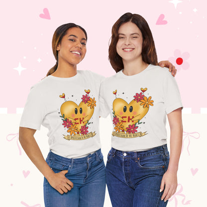 Heart Emoji Floral Tee — "Se Aprovechan de Mi Nobleza" Cute Spanish Pride T-Shirt