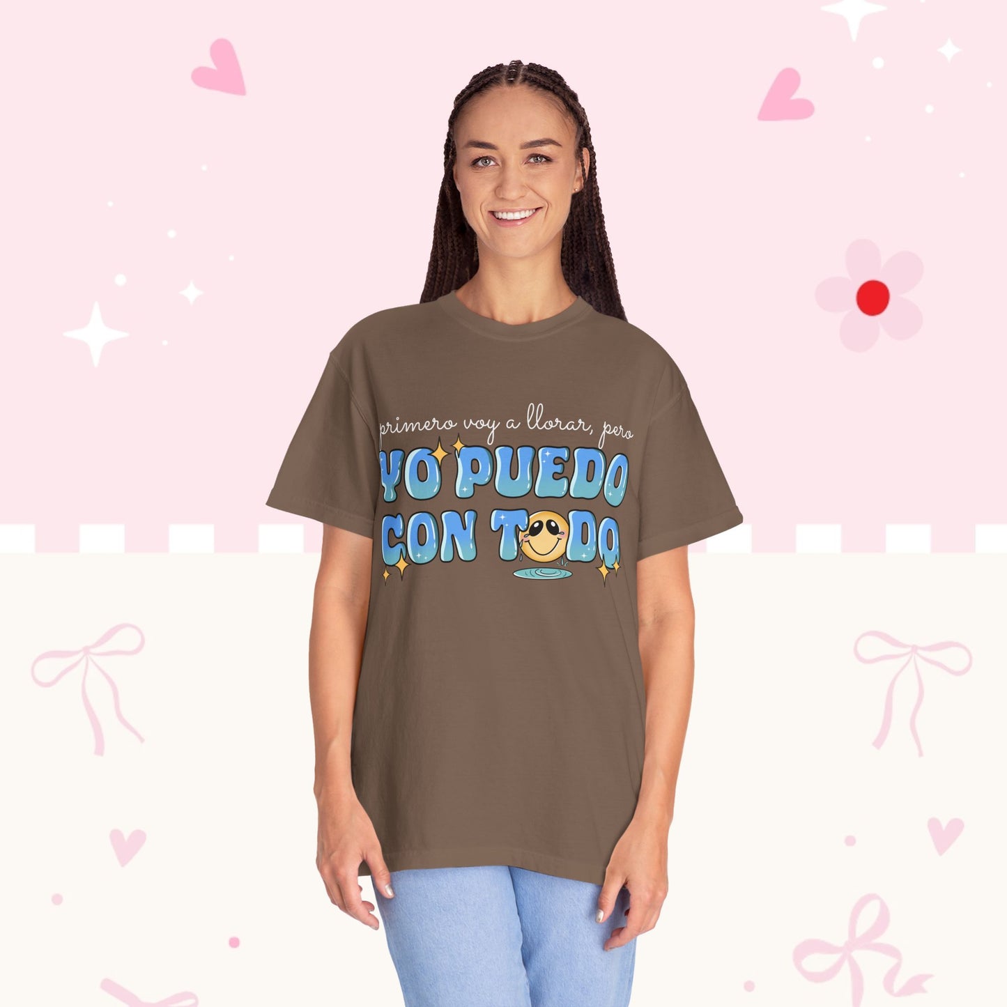 Yo Puedo Con Todo T-shirt — Spanish Motivational Graphic Tee