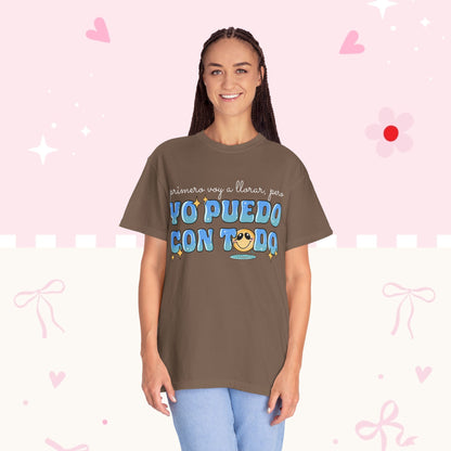Yo Puedo Con Todo T-shirt — Spanish Motivational Graphic Tee