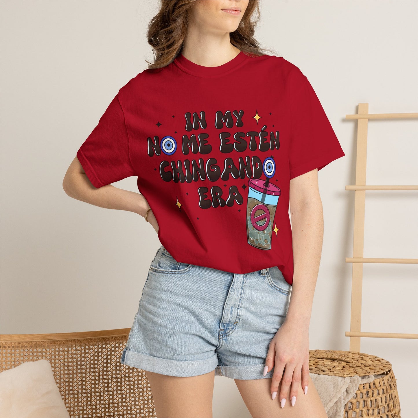 Graphic Tee — "En mi no me estén chingando era" Spanish Sassy T-Shirt with Bubble Tea Graphic