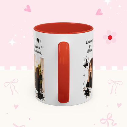 Inspirational Spanish Quote Accent Coffee Mug — 'Ella baila, descansa, se ríe sola'