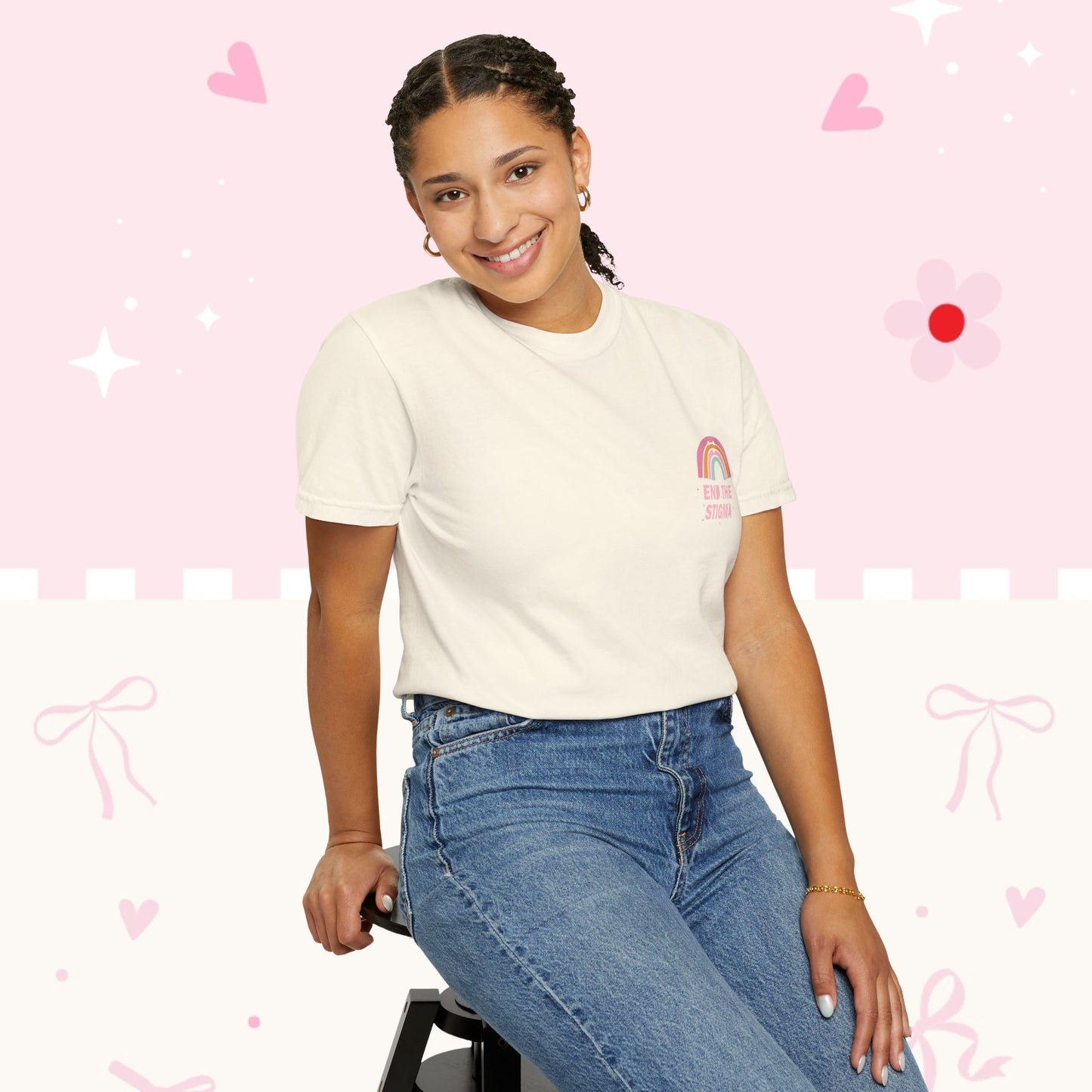 Mental Health Matters T-Shirt — Pastel Positive Message Tee