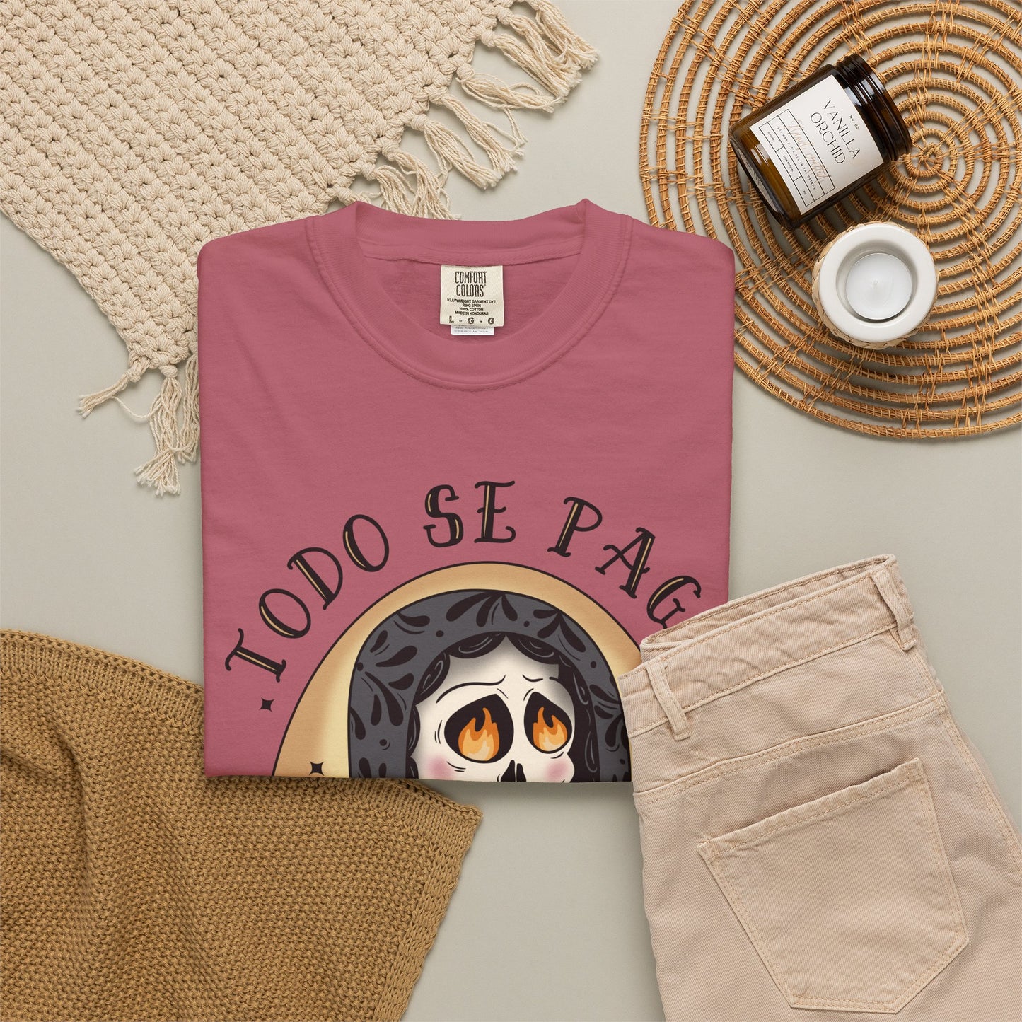 T-Shirt — Día de los Muertos Skeleton Heart Graphic (Todo Se Paga)