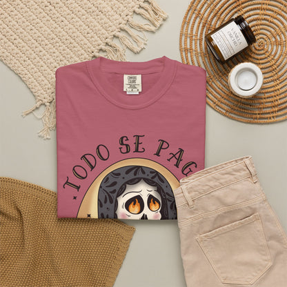 T-Shirt — Día de los Muertos Skeleton Heart Graphic (Todo Se Paga)