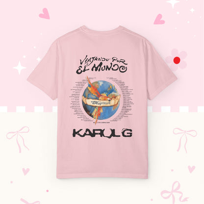 Vintage Tour T-Shirt — KG "Viajando por el Mundo" Graphic Tee