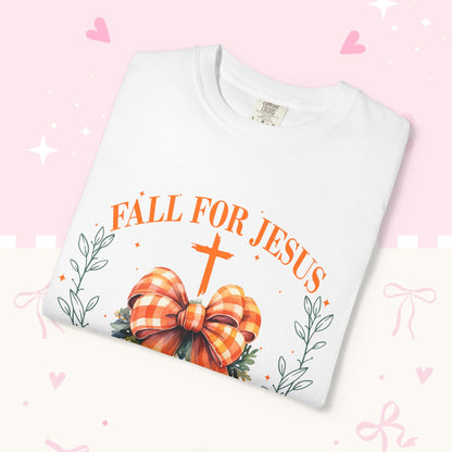 Fall for Jesus T-Shirt - "He Loves You" Christian Faith Tee