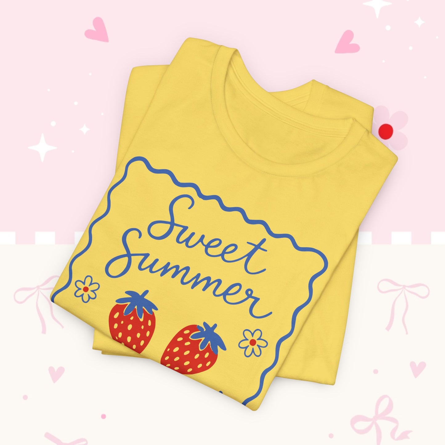 Sweet Summer Strawberry Tee — Cute Fruit Graphic Shirt