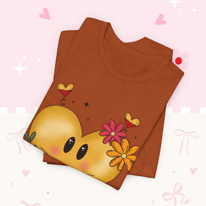 Heart Emoji Floral Tee — "Se Aprovechan de Mi Nobleza" Cute Spanish Pride T-Shirt