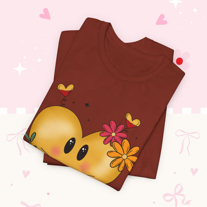 Heart Emoji Floral Tee — "Se Aprovechan de Mi Nobleza" Cute Spanish Pride T-Shirt