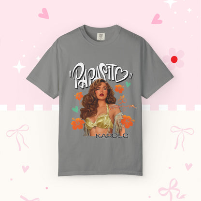 Graphic T-Shirt — "Papasito" Retro Beach Babe Tee with KG Script
