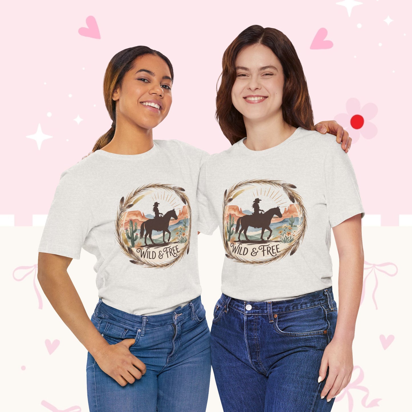Wild & Free Cowboy T-Shirt — Western Horse Graphic Tee