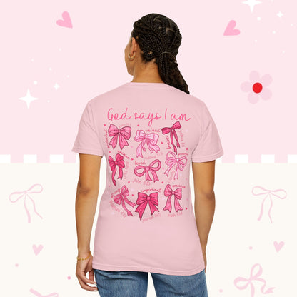 God Says I Am Pink Ribbon T-Shirt