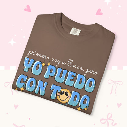 Yo Puedo Con Todo T-shirt — Spanish Motivational Graphic Tee