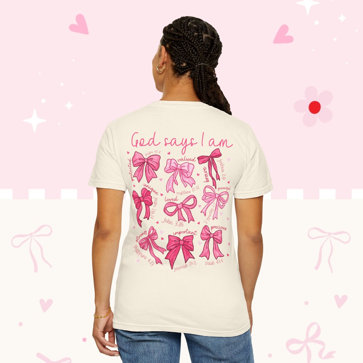 God Says I Am Pink Ribbon T-Shirt