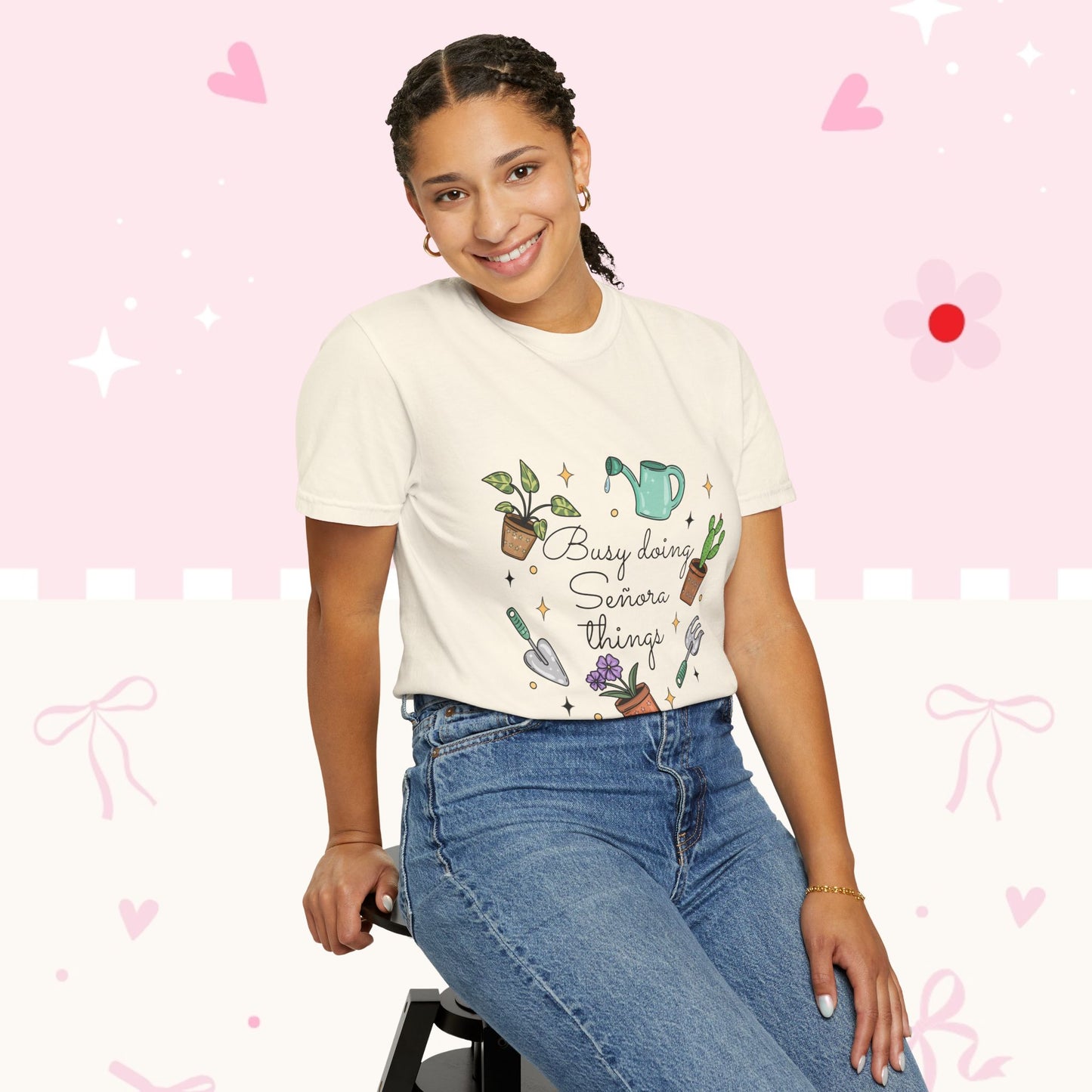 Gardening T-Shirt — "Busy Doing Señora Things" Plant Lover Tee