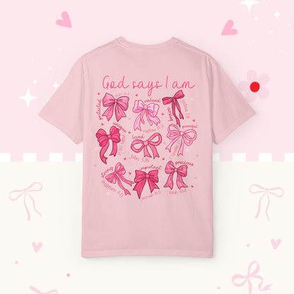God Says I Am Pink Ribbon T-Shirt
