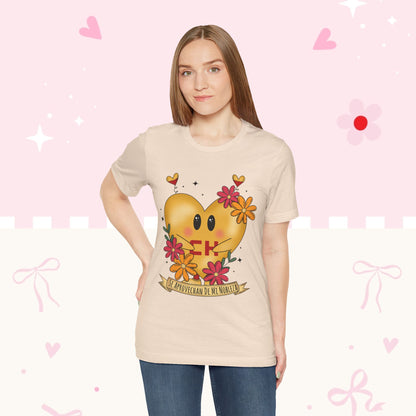 Heart Emoji Floral Tee — "Se Aprovechan de Mi Nobleza" Cute Spanish Pride T-Shirt